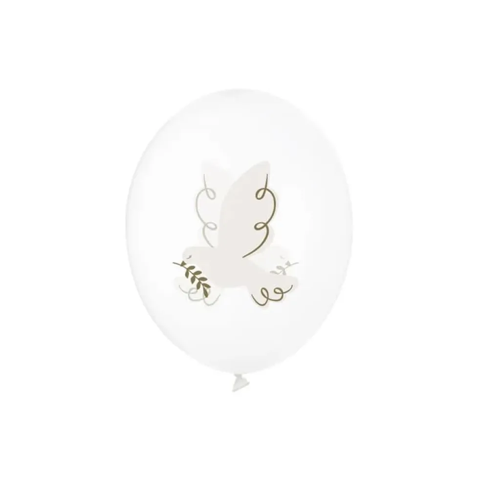 Ballonger med duer, 6 stk.