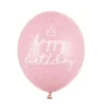 Ballongpakke, Happy Birthday Rosa, 6 stk