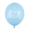 Ballongpakke, Happy Birthday Blå, 6 stk