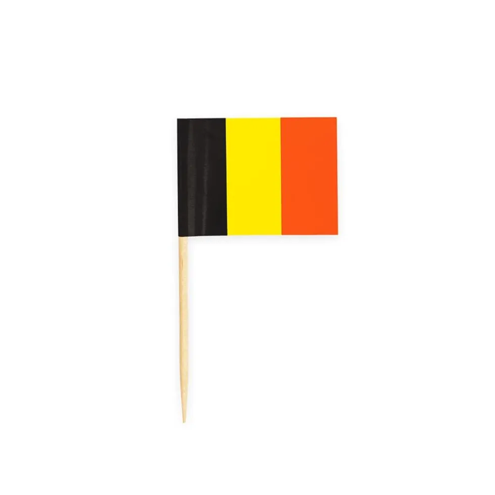 Cocktailflagg Belgia, 50 stk