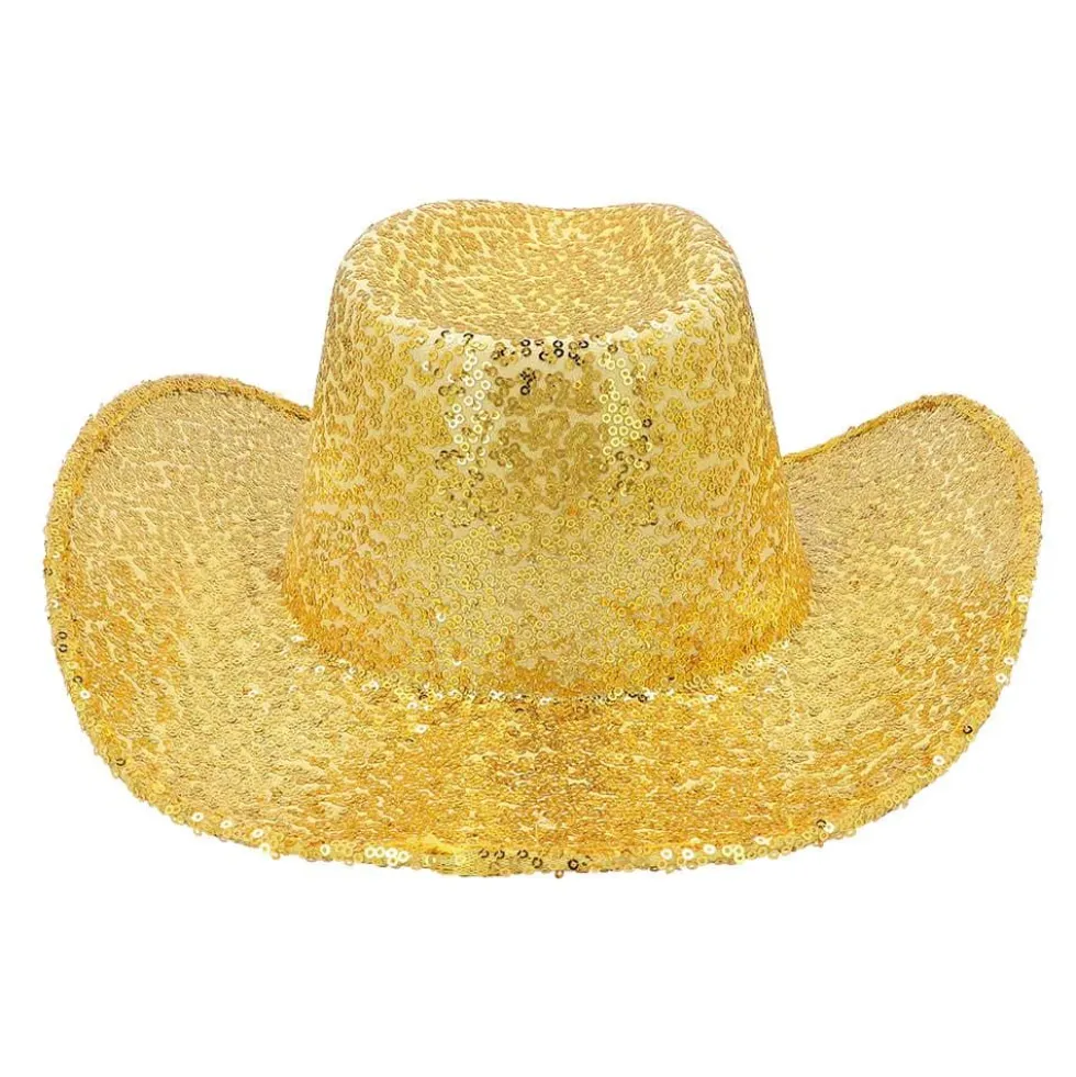 Cowboyhatt Rodeo Party Gullpaljetter