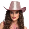 Cowboyhatt Rodeo Party Paljetter Lyserosa