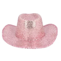 Cowboyhatt Rodeo Party Paljetter Lyserosa