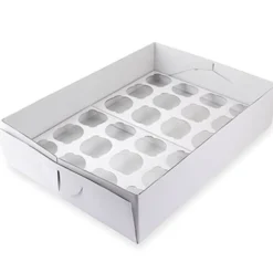 Cupcakeeske til 12 stk, 9 cm høy