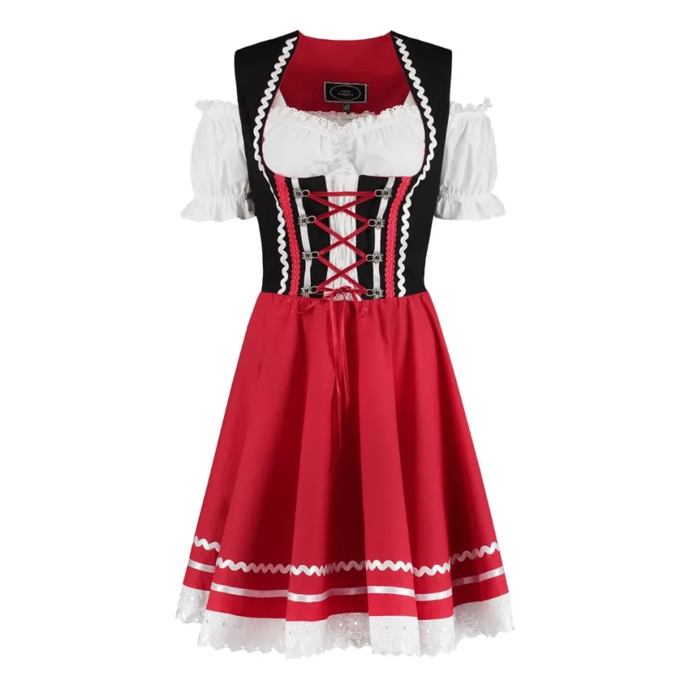 Dirndl Frieda Rød