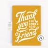 Evighetskort Musikk, med Glitter, Thank You For Being a Friend