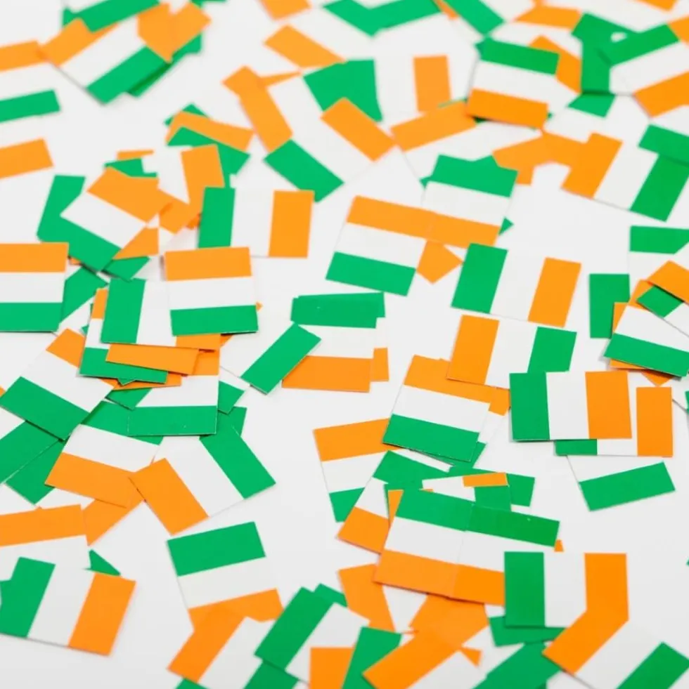 Flaggkonfetti Irland, 150 stk