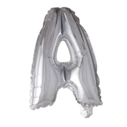 Folieballong Bokstav Sølv 41cm