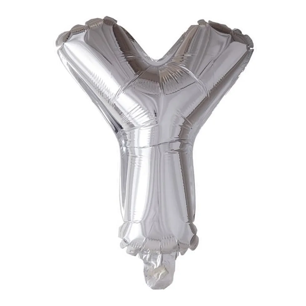 Folieballong Bokstav Sølv 41cm