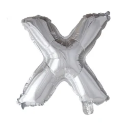 Folieballong Bokstav Sølv 41cm