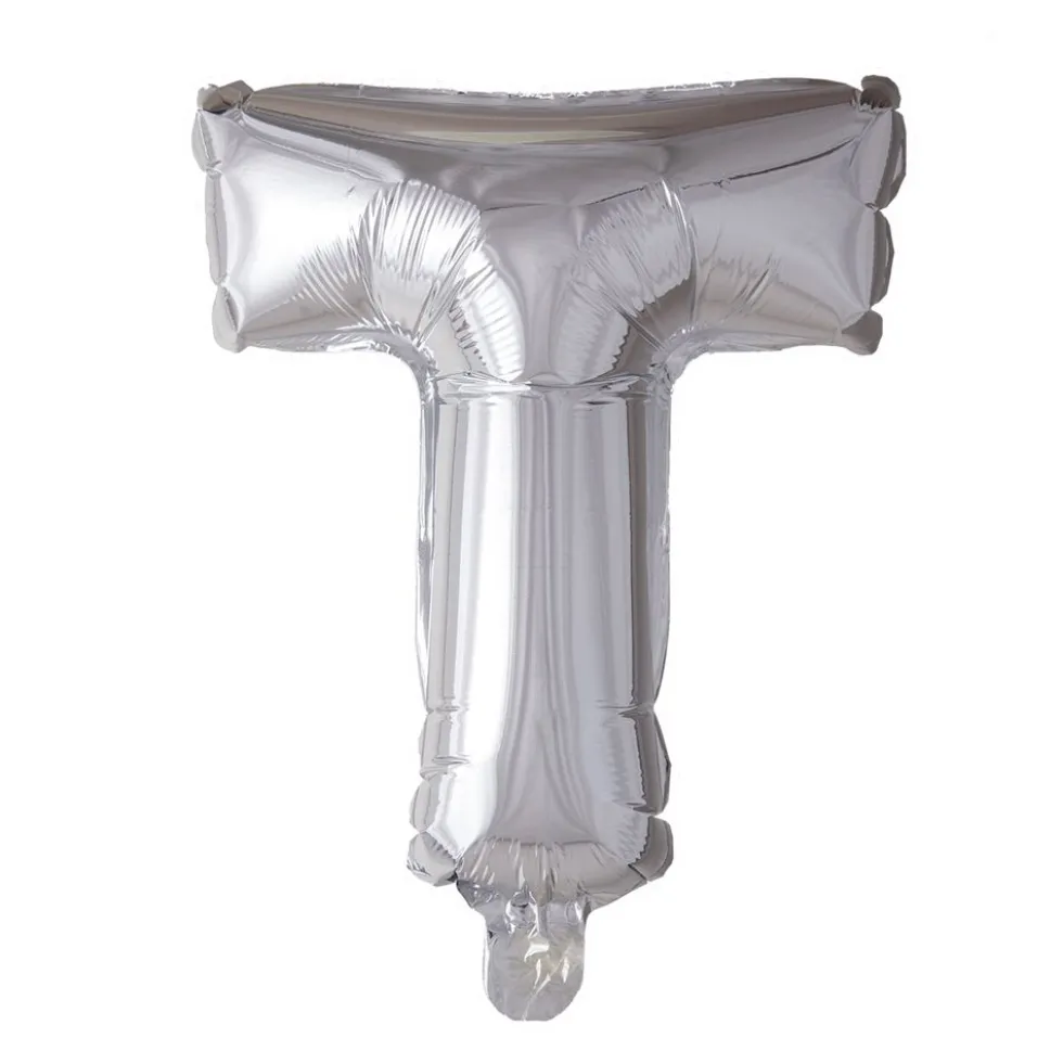 Folieballong bokstav sølv 102cm
