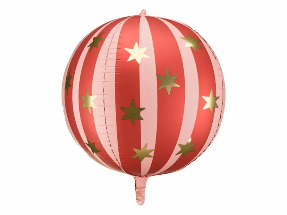 Folieballong Stjerner Rød, 75cm
