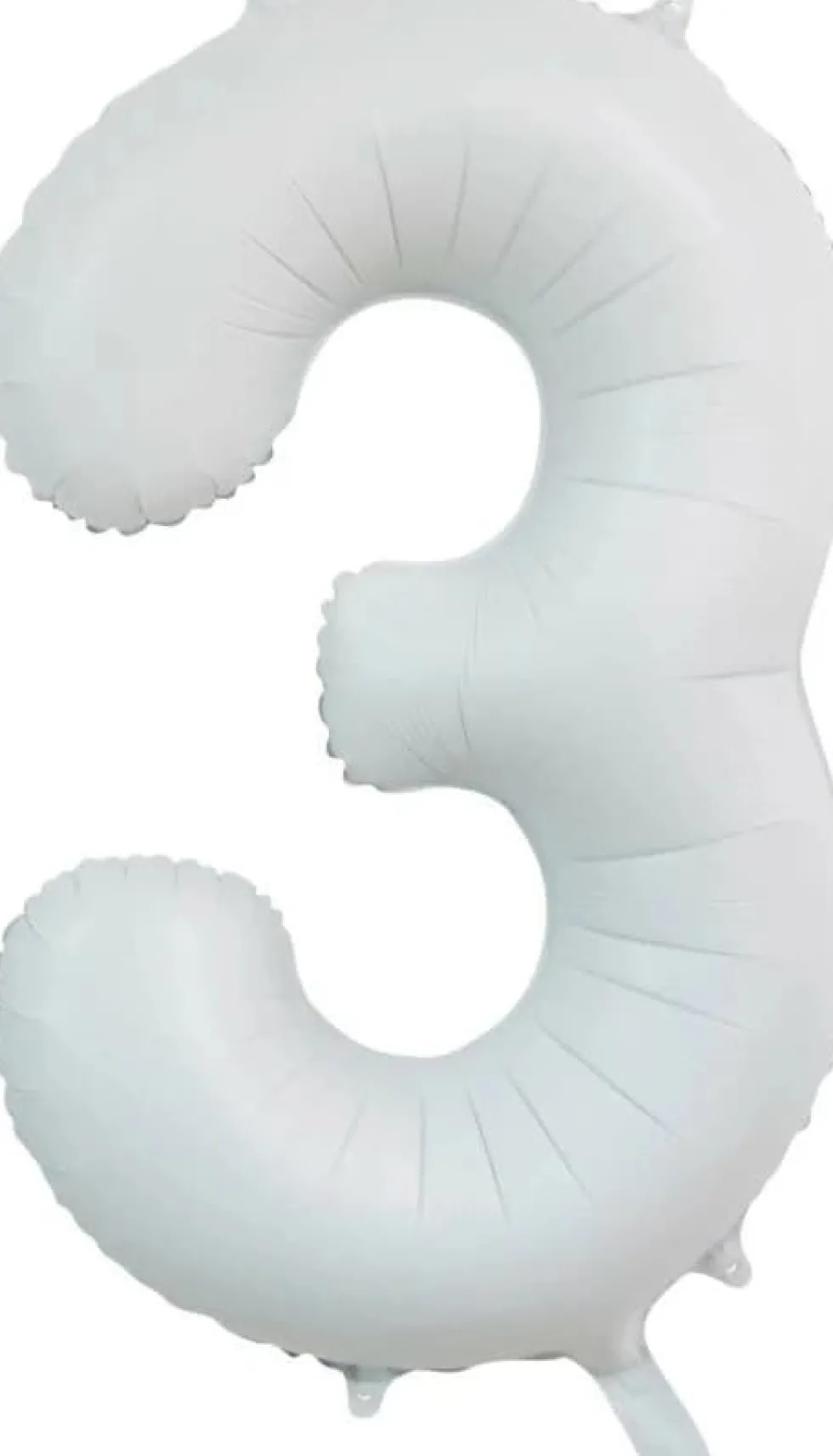 Folieballong Tall Hvit Sateng 86cm