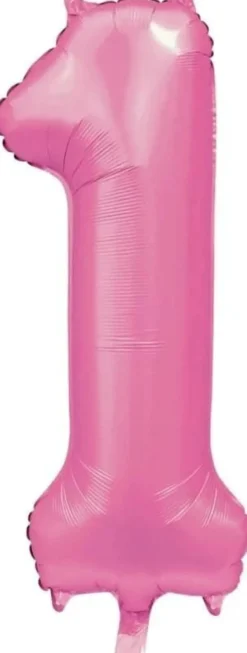 Folieballong Tall Sateng Lys Rosa 86cm