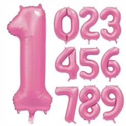 Folieballong Tall Sateng Lys Rosa 86cm