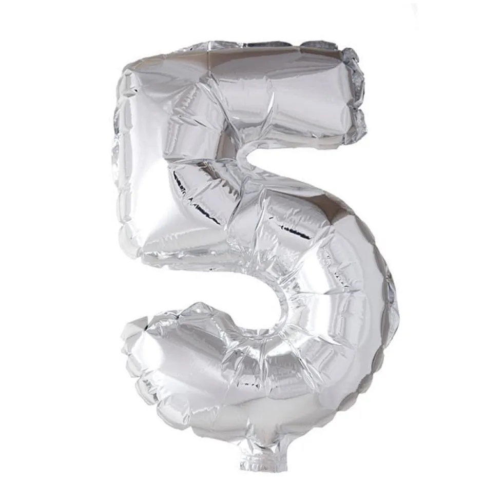 Folieballong Tall Sølv 41cm