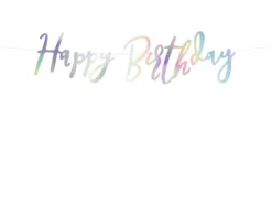 Girlander Happy Birthday, Iridescent
