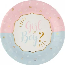 Girl or Boy? Tallerkener, 10 stk