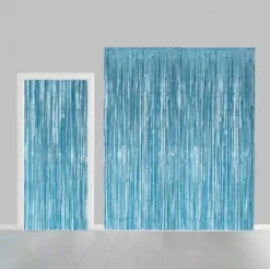 Glittergardin Lysblå, 100 x 240 cm