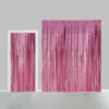 Glittergardin Lysrosa, 100 x 240 cm