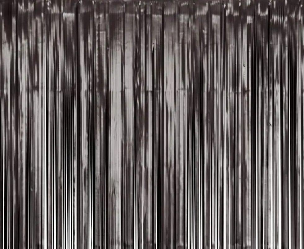 Glittergardin Matt Sort 100 x 200 cm