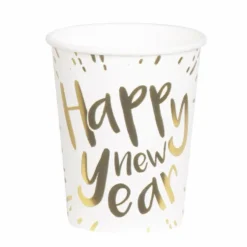 Happy New Year Pappkrus 6 stk