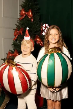 Julekuler Folieballong, 3 stk.