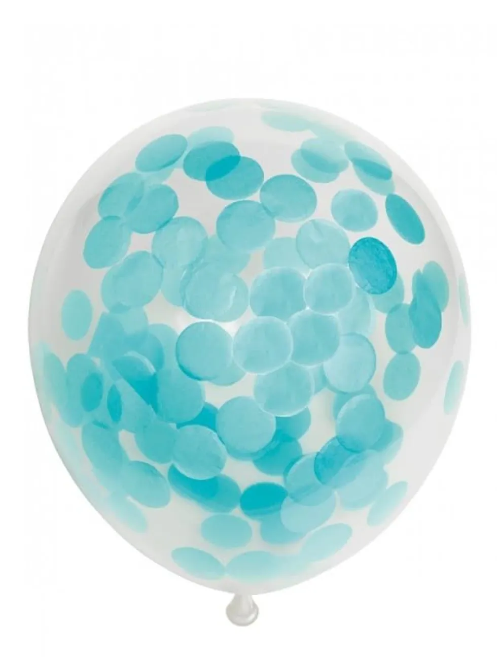 Konfettiballonger Papir Blå, 30 cm, 6 stk