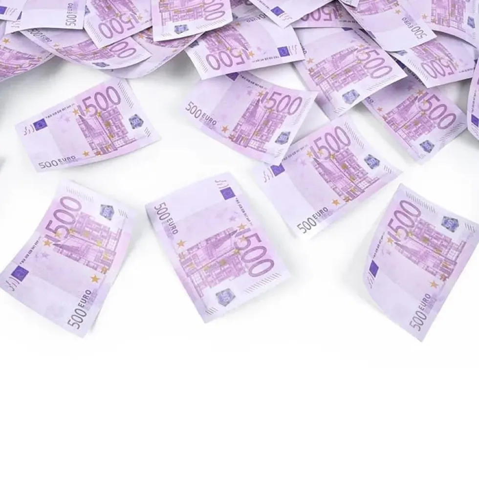 Konfettikanon 500 Euro, 60 cm