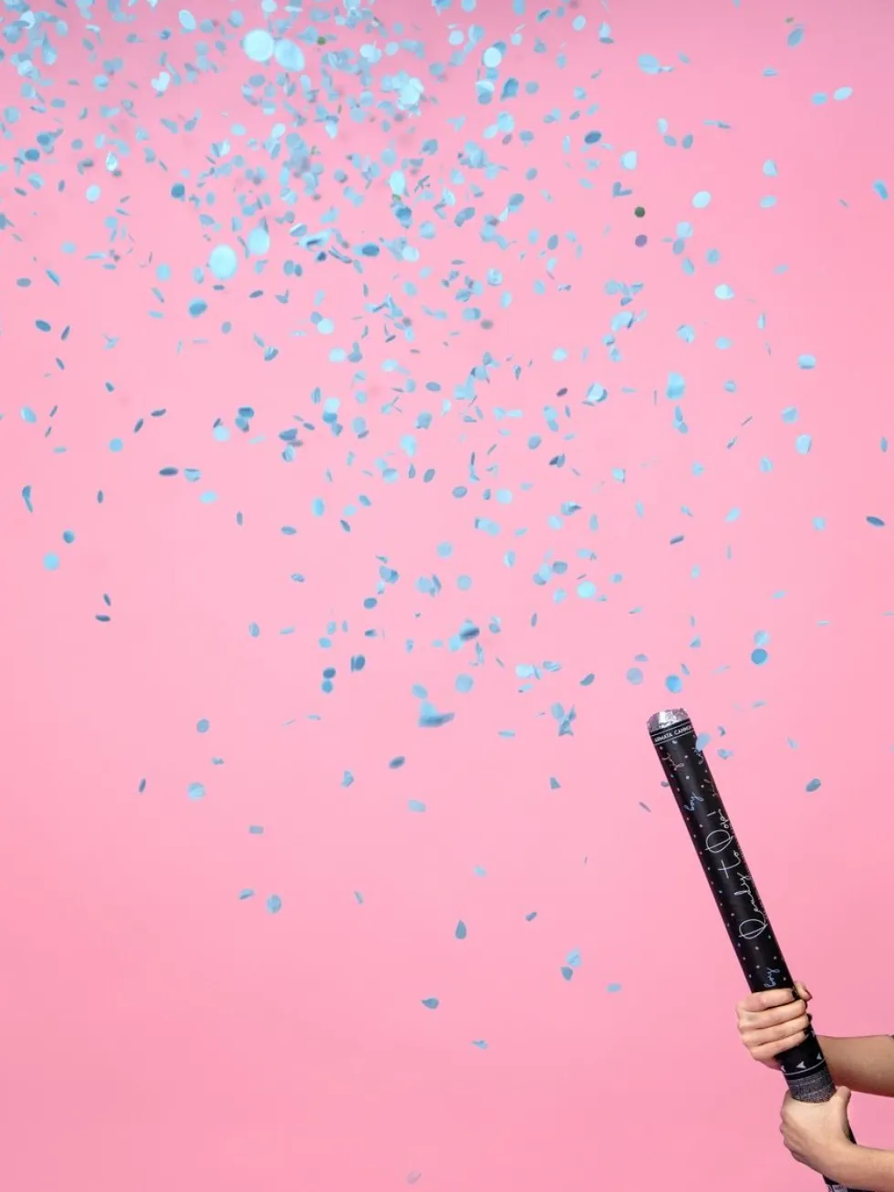 Konfettikanon Genderreveal, Blå