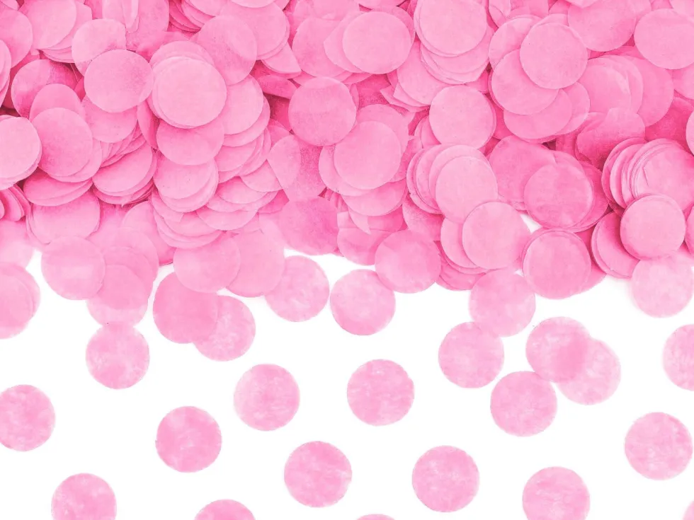 Konfettikanon Genderreveal, Rosa