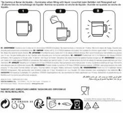Krus hodeskalle og lys 700ml