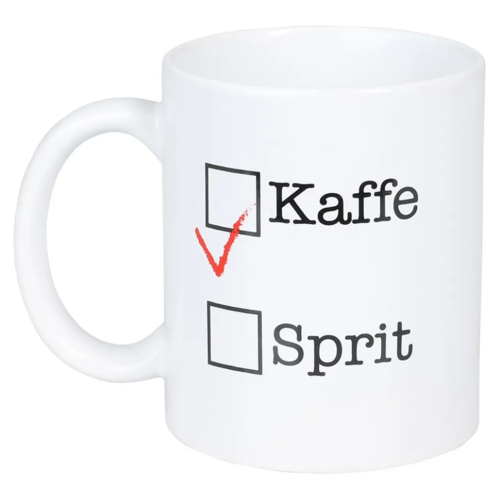 Krus- Kaffe eller sprit
