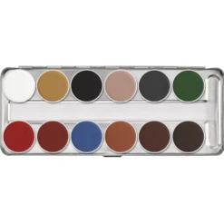 Kryolan Aquacolor Palette B - 12 farger