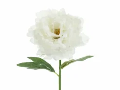 Kunstig blomst Hvit Peon, 35cm