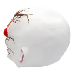 Latex Maske Klovn med knust hode