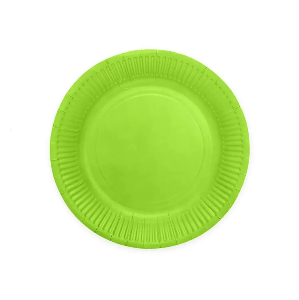 Lime grønne Tallerkener 8stk