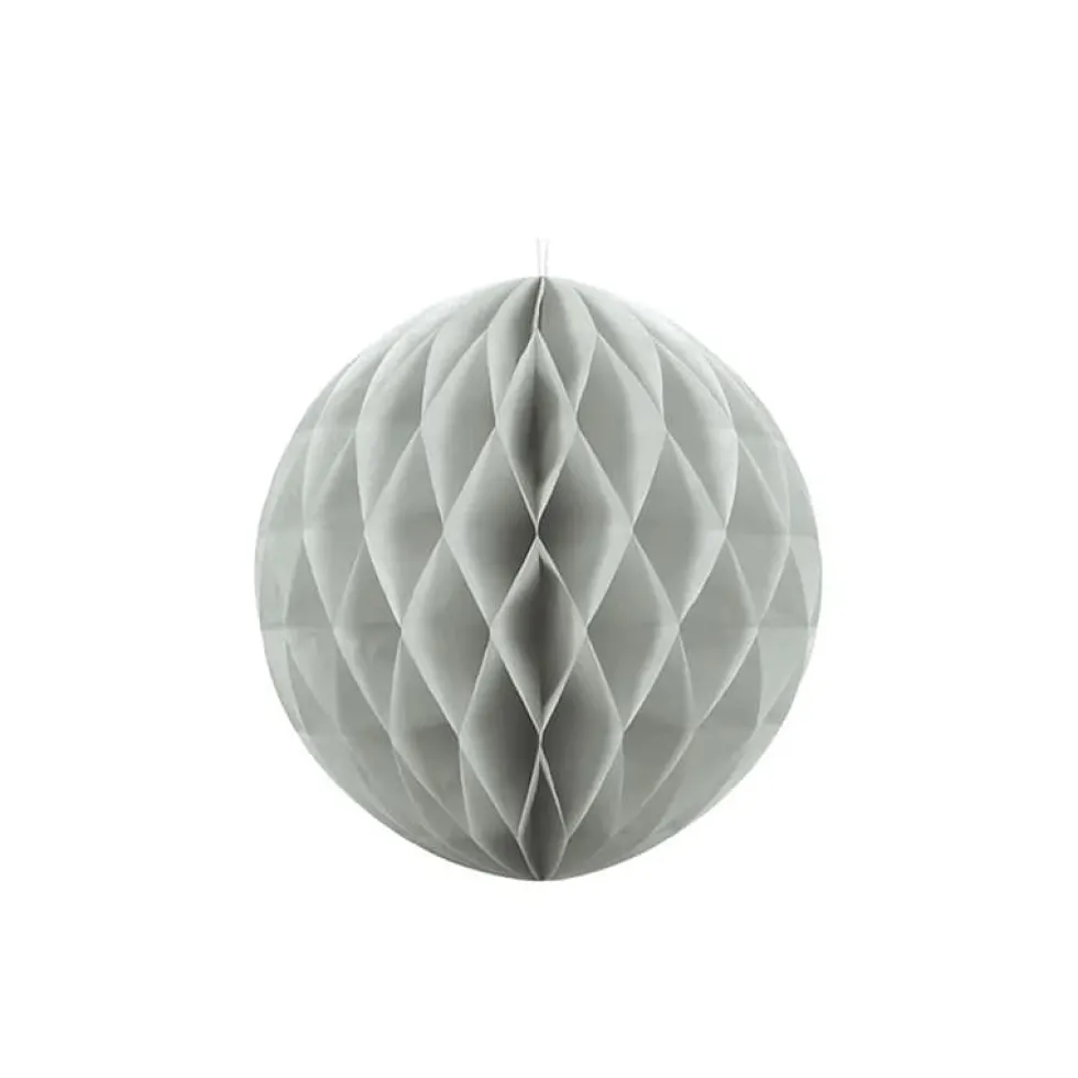 Lysegrå Honeycomb ball, 20cm