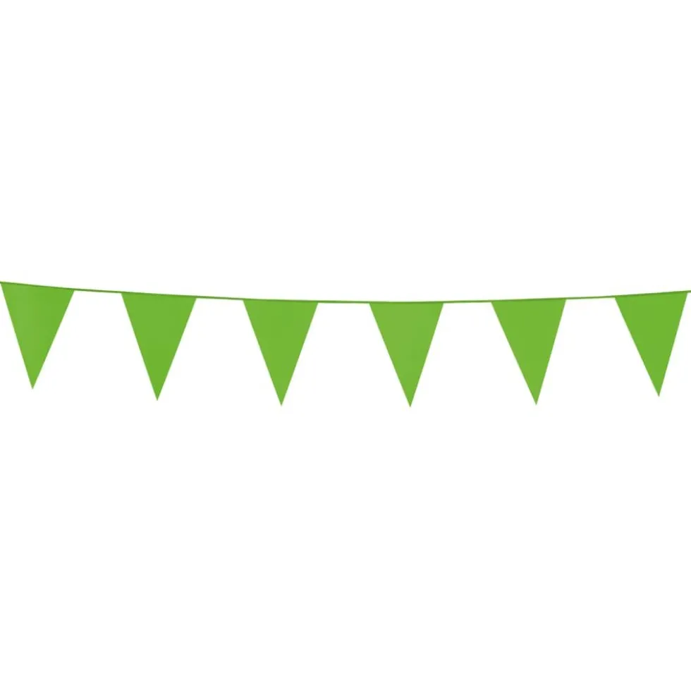 Mini Limegrønn vimpelrekke 3 meter
