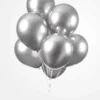 Mirror Sølv Ballonger, 30 cm, 10 stk