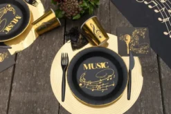 Music Gold Record Servietter, 20 stk