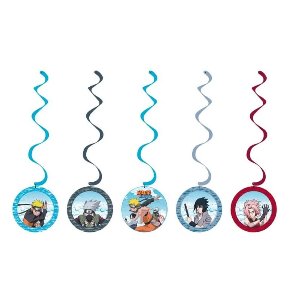 Naruto Takdekor Swirls 5 stk