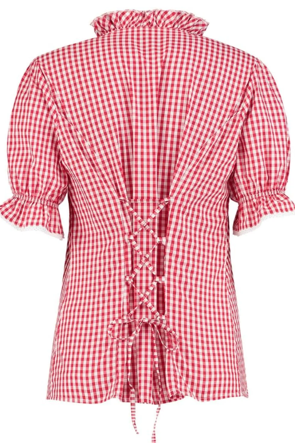 Oktoberfest Bluse Rød og Hvit