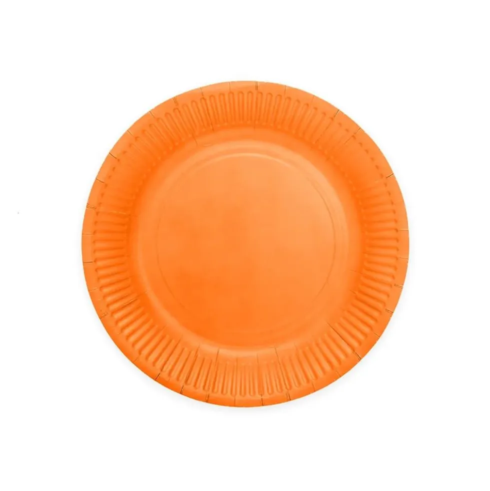 Orange Tallerkener 8stk