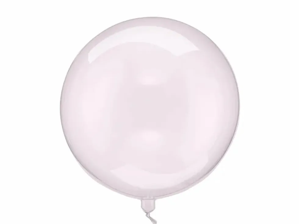 Orb Ballong Rosa Gjennomsiktig, 40cm