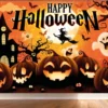 Party Bakgrunn Happy Halloween, Stoff 220x150 cm