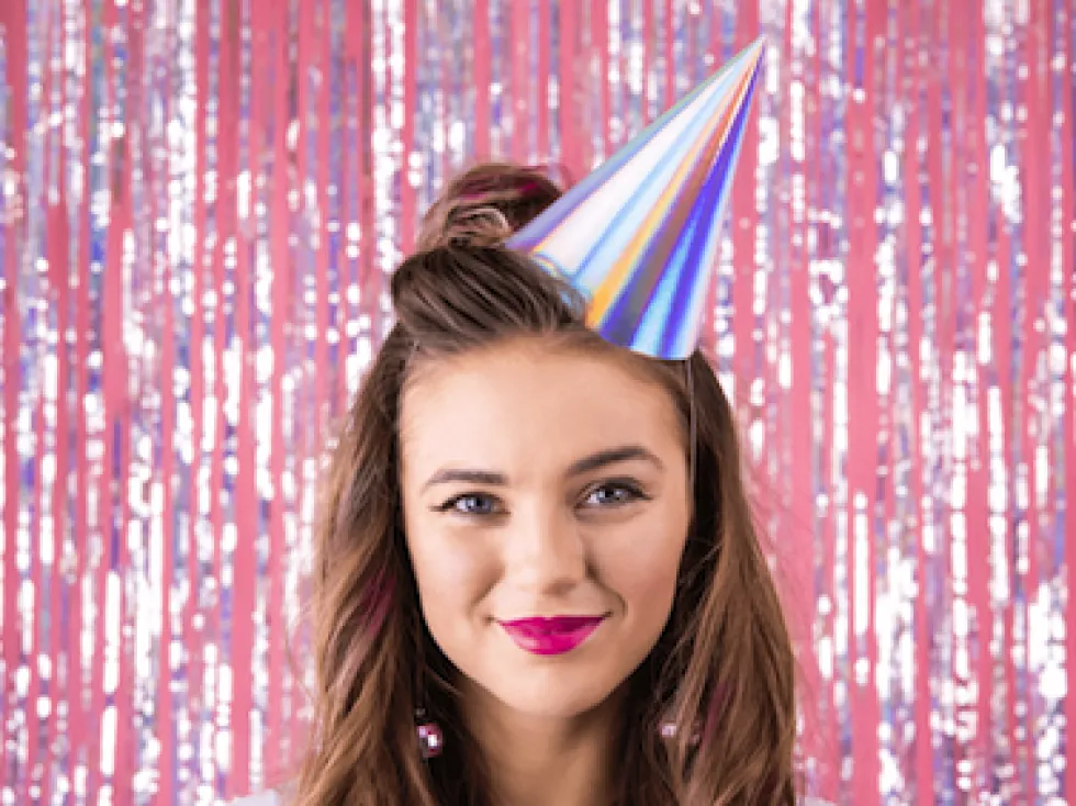 Partyhatter Iridescent, 6 stk
