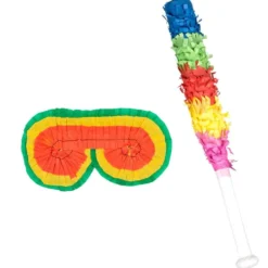 Piñata Set med øyebind og pinne