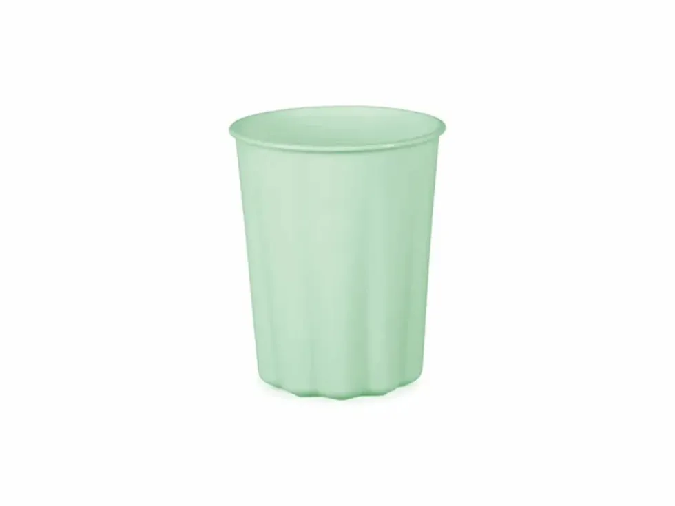 Salviegrønn plastikk kopper, 4pk