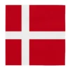 Servietter Danske flagg, 20 stk